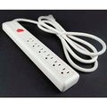 Wiremold Wiremold Power Strip W/Lighted Switch, 6 Outlets, 15A, 6' Cord P6*